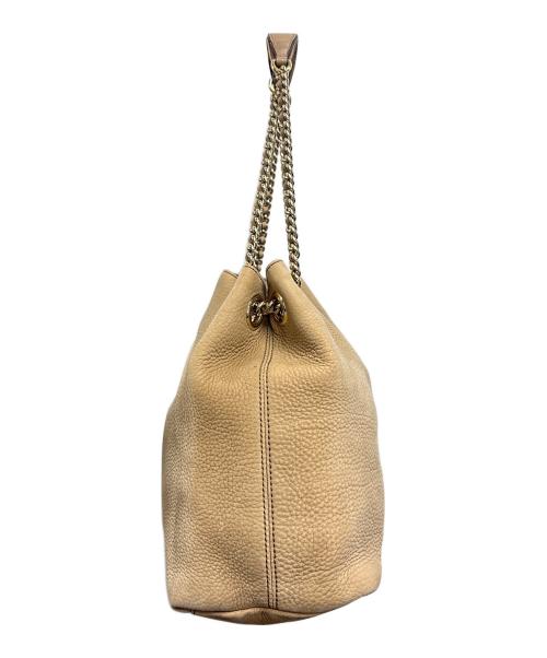 GUCCI（グッチ）GUCCI (グッチ) チェーントートバッグ ベージュの古着・服飾アイテム