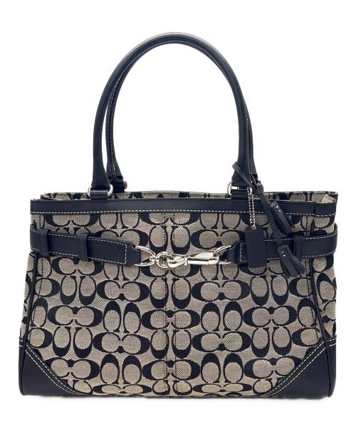COACH（コーチ）COACH (コーチ) トートバッグ / シグネチャー グレー×ブラックの古着・服飾アイテム