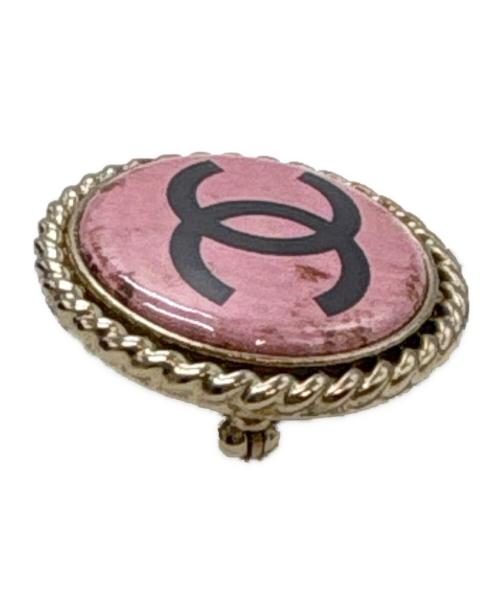 CHANEL（シャネル）CHANEL (シャネル) ピンブローチ ココマーク ラウンド ピンクの古着・服飾アイテム