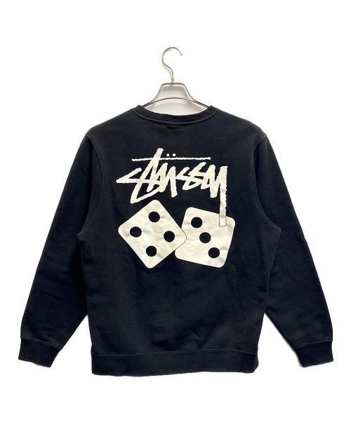 stussy（ステューシー）stussy (ステューシー) ロゴスウェット ブラック サイズ:Mの古着・服飾アイテム