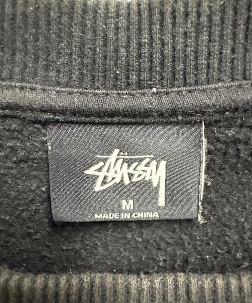 stussy（ステューシー）stussy (ステューシー) ロゴスウェット ブラック サイズ:Mの古着・服飾アイテム