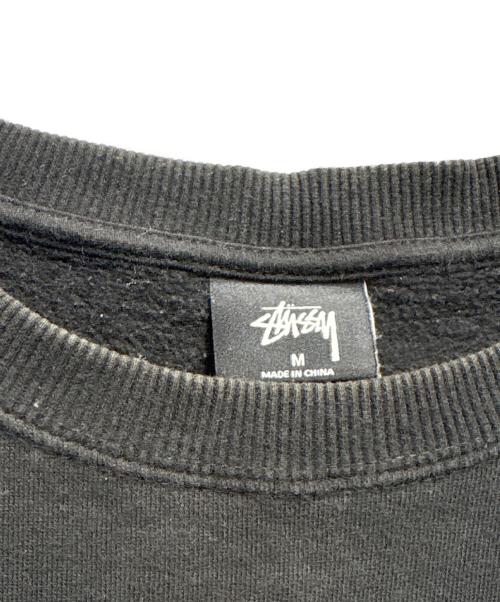 stussy（ステューシー）stussy (ステューシー) ロゴスウェット ブラック サイズ:Mの古着・服飾アイテム