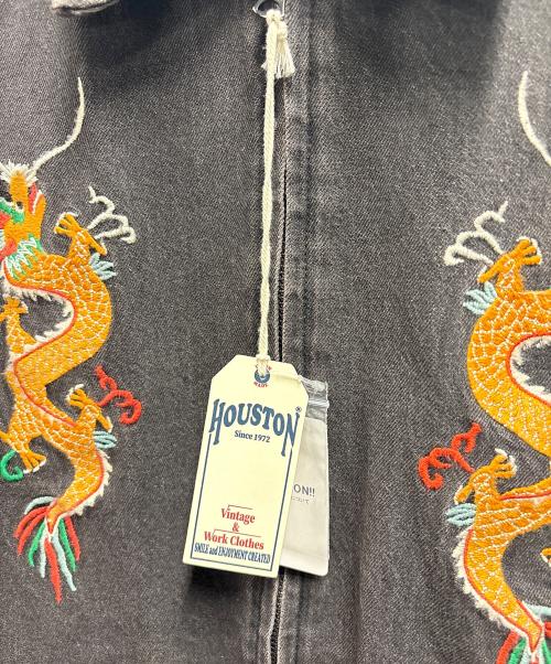 HOUSTON（ヒューストン）HOUSTON (ヒューストン) デニムジャケット グレー サイズ:XLの古着・服飾アイテム