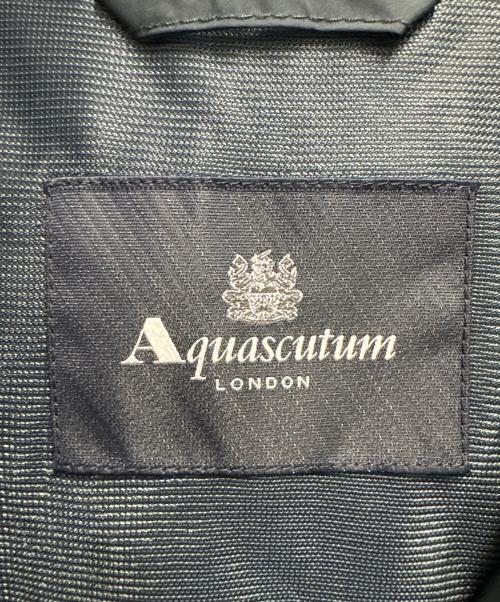 Aquascutum（アクアスキュータム）Aquascutum (アクアスキュータム) レインコート ネイビー サイズ:Mの古着・服飾アイテム