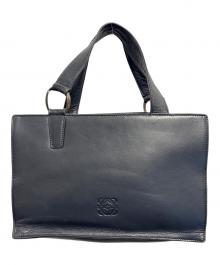 LOEWE（ロエベ）の古着「レザーハンドバッグ」｜ブラック