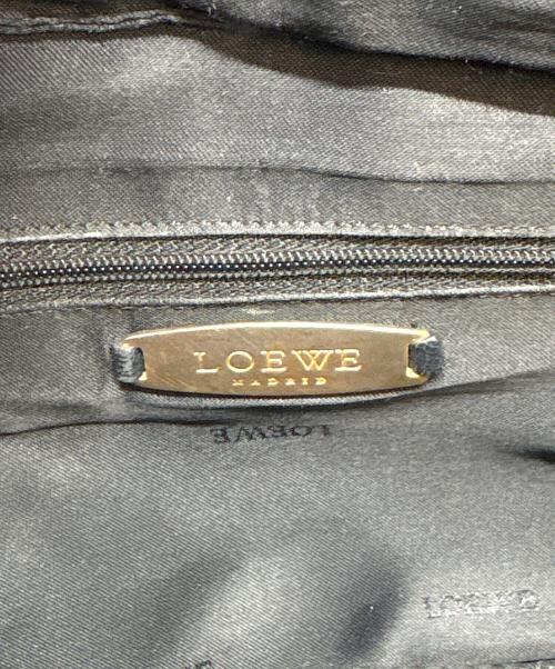 LOEWE（ロエベ）LOEWE (ロエベ) レザーハンドバッグ ブラックの古着・服飾アイテム