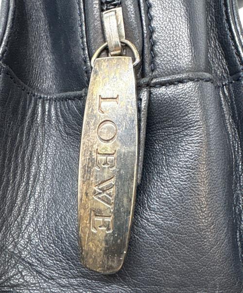 LOEWE（ロエベ）LOEWE (ロエベ) レザーハンドバッグ ブラックの古着・服飾アイテム