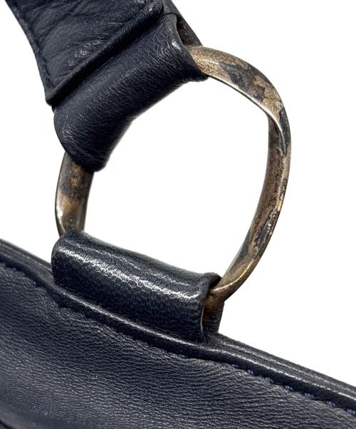 LOEWE（ロエベ）LOEWE (ロエベ) レザーハンドバッグ ブラックの古着・服飾アイテム