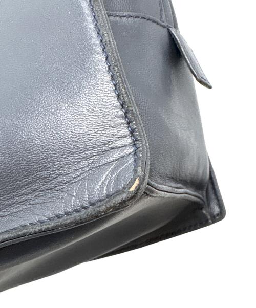 LOEWE（ロエベ）LOEWE (ロエベ) レザーハンドバッグ ブラックの古着・服飾アイテム