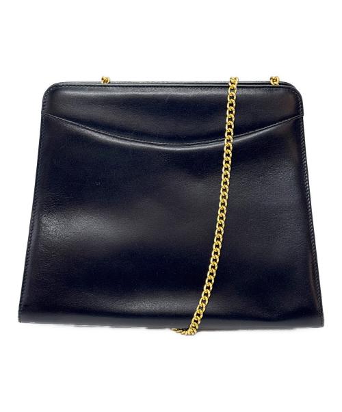 Salvatore Ferragamo（サルヴァトーレ フェラガモ）Salvatore Ferragamo (サルヴァトーレ フェラガモ) チェーンショルダーバッグ ブラックの古着・服飾アイテム