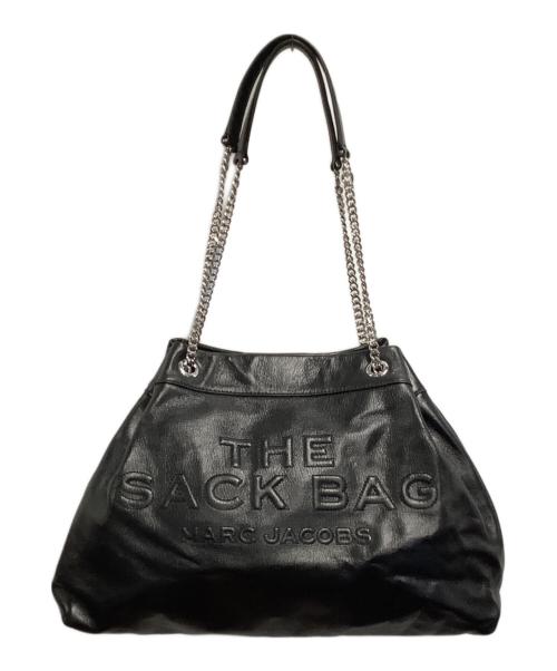 MARC JACOBS（マークジェイコブズ）MARC JACOBS (マークジェイコブズ) レザートートバッグ ブラックの古着・服飾アイテム