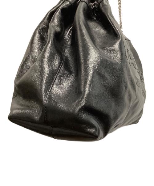 MARC JACOBS（マークジェイコブズ）MARC JACOBS (マークジェイコブズ) レザートートバッグ ブラックの古着・服飾アイテム