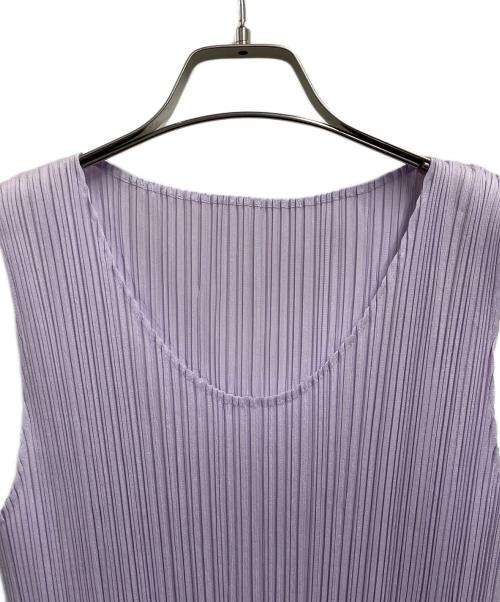 PLEATS PLEASE（プリーツプリーズ）PLEATS PLEASE (プリーツプリーズ) ノースリーブ・キャミソールワンピース ラベンダー サイズ:サイズ　３の古着・服飾アイテム