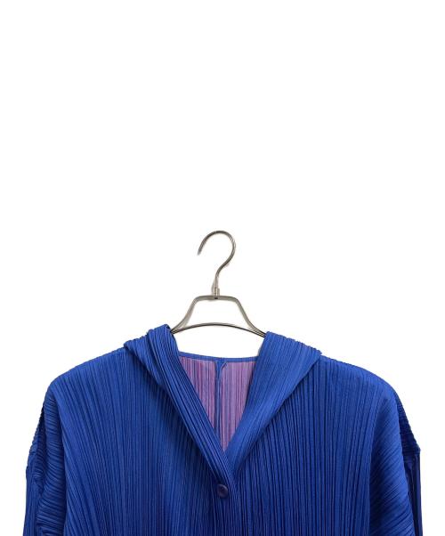 PLEATS PLEASE（プリーツプリーズ）PLEATS PLEASE (プリーツプリーズ) 薄手カーディガン ブルー サイズ:サイズ　4の古着・服飾アイテム