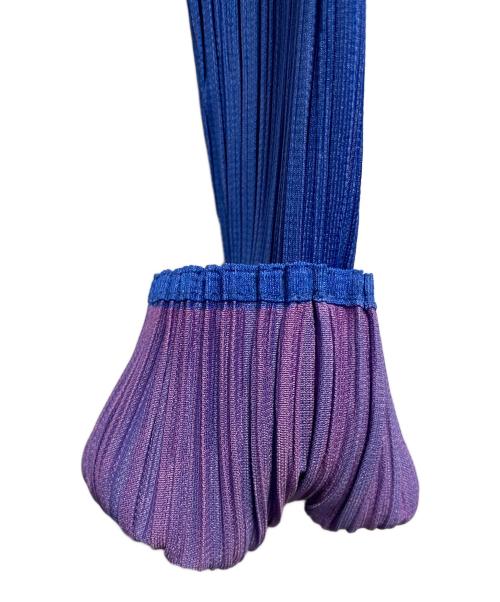 PLEATS PLEASE（プリーツプリーズ）PLEATS PLEASE (プリーツプリーズ) 薄手カーディガン ブルー サイズ:サイズ　4の古着・服飾アイテム