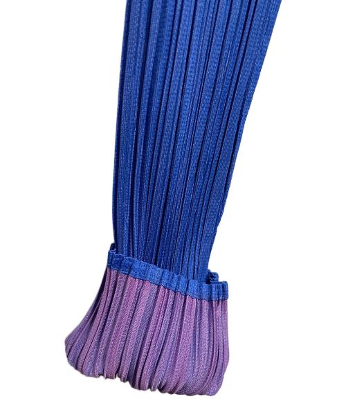 PLEATS PLEASE（プリーツプリーズ）PLEATS PLEASE (プリーツプリーズ) 薄手カーディガン ブルー サイズ:サイズ　4の古着・服飾アイテム