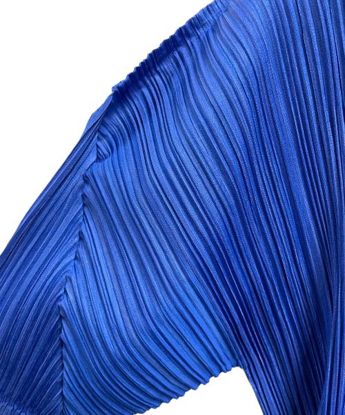 PLEATS PLEASE（プリーツプリーズ）PLEATS PLEASE (プリーツプリーズ) 薄手カーディガン ブルー サイズ:サイズ　4の古着・服飾アイテム