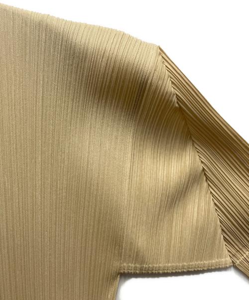 PLEATS PLEASE（プリーツプリーズ）PLEATS PLEASE (プリーツプリーズ) 長袖ワンピース ベージュ サイズ:サイズ　4の古着・服飾アイテム