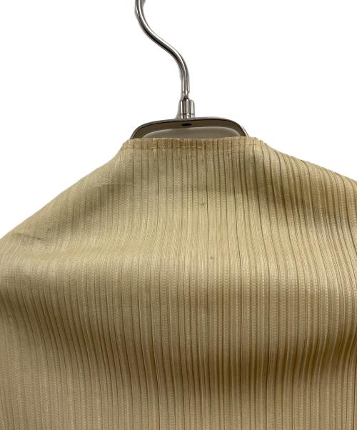 PLEATS PLEASE（プリーツプリーズ）PLEATS PLEASE (プリーツプリーズ) 長袖ワンピース ベージュ サイズ:サイズ　4の古着・服飾アイテム