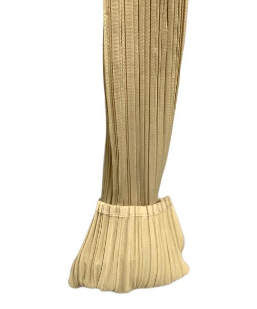 PLEATS PLEASE（プリーツプリーズ）PLEATS PLEASE (プリーツプリーズ) ロングカーディガン ベージュ サイズ:サイズ4の古着・服飾アイテム