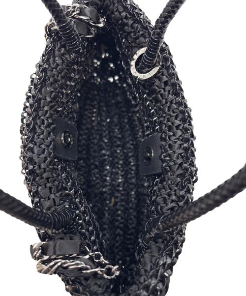 ANTEPRIMA（アンテプリマ）ANTEPRIMA (アンテプリマ) リボン付ワイヤーバッグ ブラックの古着・服飾アイテム