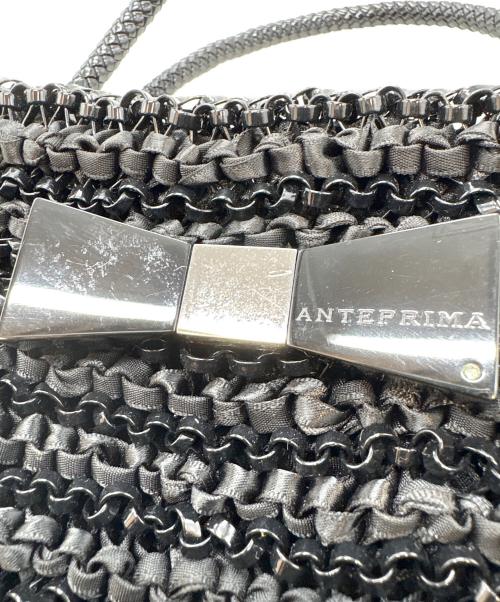 ANTEPRIMA（アンテプリマ）ANTEPRIMA (アンテプリマ) リボン付ワイヤーバッグ ブラックの古着・服飾アイテム
