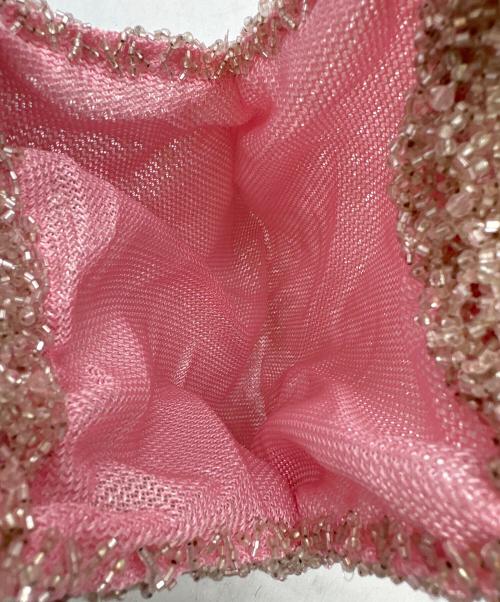 ANTEPRIMA（アンテプリマ）ANTEPRIMA (アンテプリマ) ビーズリボンワイヤーバッグ ライトピンクの古着・服飾アイテム