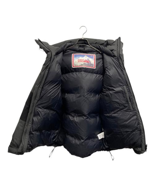 FIRST DOWN（ファーストダウン）FIRST DOWN (ファーストダウン) ダウンジャケット ブラック×グレー サイズ:Lの古着・服飾アイテム