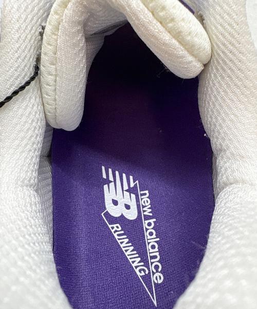 NEW BALANCE（ニューバランス）NEW BALANCE (ニューバランス) スニーカー ホワイト×パープル サイズ:US 9 1/2の古着・服飾アイテム