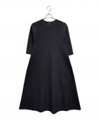 PLSTプラステ）の古着「長袖ワンピース / ホールガーメントAラインワンピース」｜ブラック