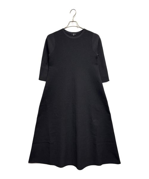 PLST（プラステ）PLST (プラステ) 長袖ワンピース / ホールガーメントAラインワンピース ブラック サイズ:Sの古着・服飾アイテム