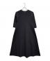 PLST（プラステ）の古着「長袖ワンピース / ホールガーメントAラインワンピース」｜ブラック
