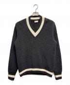 MONCLERモンクレール）の古着「セーター」｜グレー×ホワイト
