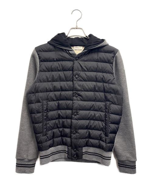 MONCLER（モンクレール）MONCLER (モンクレール) ダウンパーカー ブラック×グレー サイズ:Sの古着・服飾アイテム