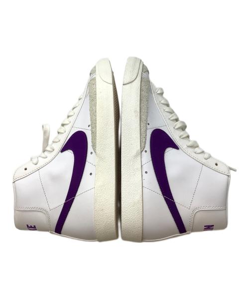NIKE（ナイキ）NIKE (ナイキ) ミッドカットスニーカー ホワイト×パープル サイズ:25.5㎝の古着・服飾アイテム