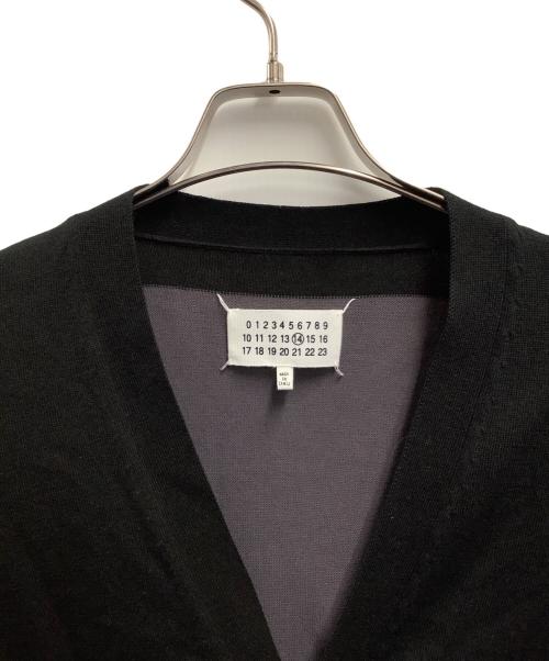 Maison Margiela（メゾンマルジェラ）Maison Margiela (メゾンマルジェラ) カーディガン ブラック×グレー サイズ:Sの古着・服飾アイテム