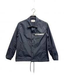 ATTACHMENT（アタッチメント）の古着「ジオメトリックプリントコーチジャケット」｜ネイビー