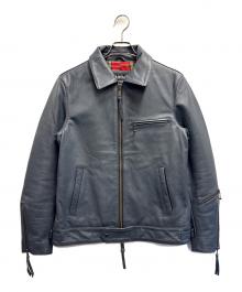 Haruf（ハルフ）の古着「レザージャケット」｜グレー