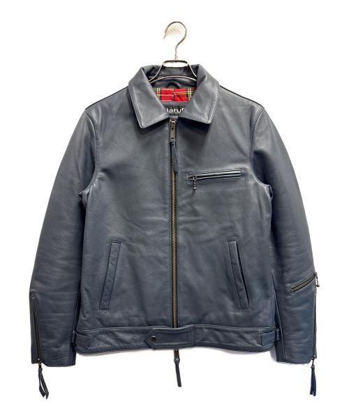 Haruf（ハルフ）Haruf (ハルフ) レザージャケット グレー サイズ:LLの古着・服飾アイテム