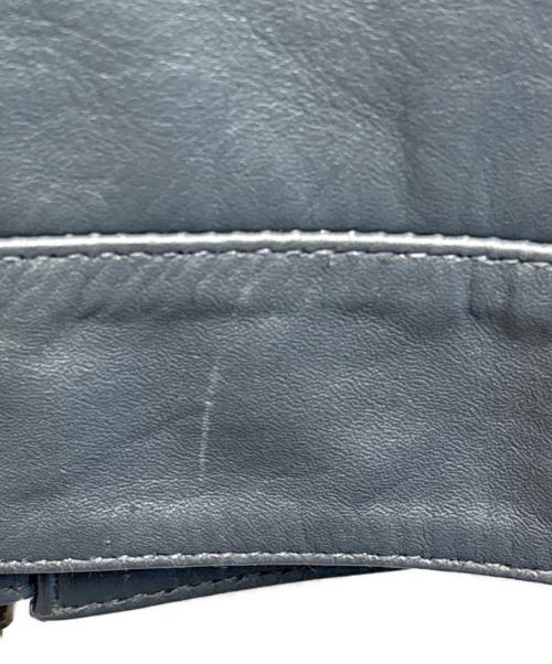 Haruf（ハルフ）Haruf (ハルフ) レザージャケット グレー サイズ:LLの古着・服飾アイテム