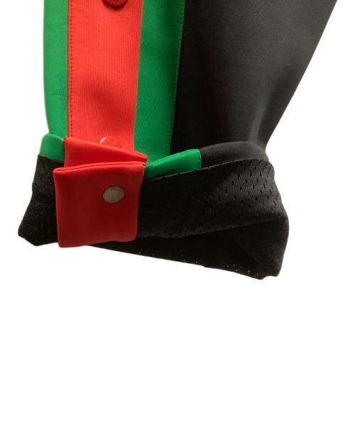 GUCCI（グッチ）GUCCI (グッチ) ライトネオプレン ジョギングパンツ ブラック×グリーン×レッド サイズ:Sの古着・服飾アイテム