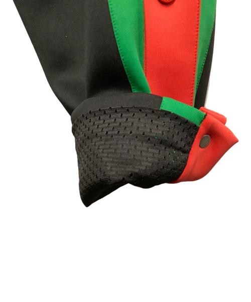 GUCCI（グッチ）GUCCI (グッチ) ライトネオプレン ジョギングパンツ ブラック×グリーン×レッド サイズ:Sの古着・服飾アイテム