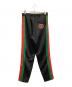 GUCCI (グッチ) ライトネオプレン ジョギングパンツ ブラック×グリーン×レッド サイズ:S：50000円