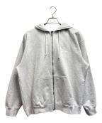 X-LARGEエクストララージ）の古着「ジップパーカー / SLANTED OG ZIP HOODED SWEATSHIRT」｜グレー