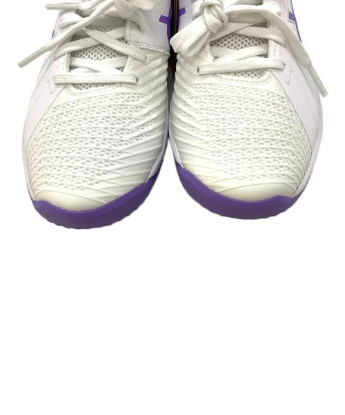 asics（アシックス）asics (アシックス) テニスシューズ ホワイト×ラベンダー サイズ:23.5cmの古着・服飾アイテム