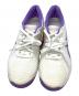 asics (アシックス) テニスシューズ ホワイト×ラベンダー サイズ:23.5cm：5000円