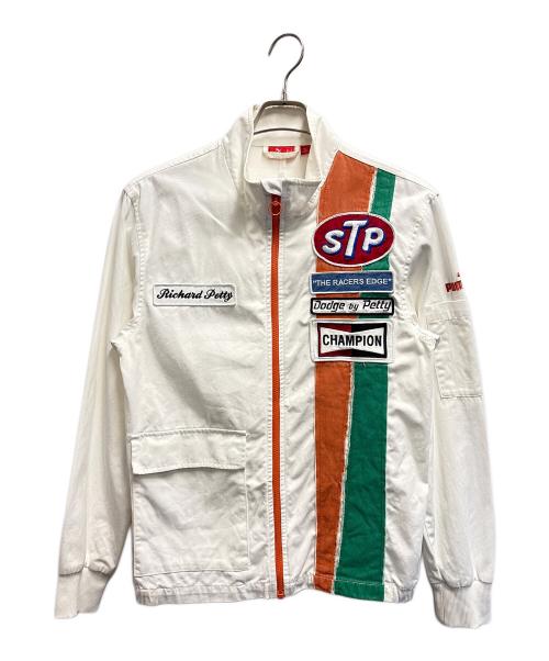 PUMA（プーマ）PUMA (プーマ) RICHARD PETTY レーシングジャケット ホワイト サイズ:Sの古着・服飾アイテム