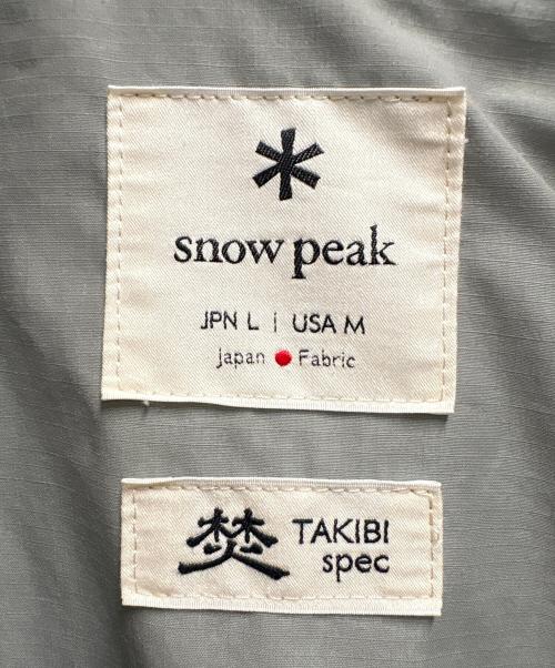 Snow peak（スノーピーク）Snow peak (スノーピーク) コーチジャケット ライトグレー サイズ:Lの古着・服飾アイテム