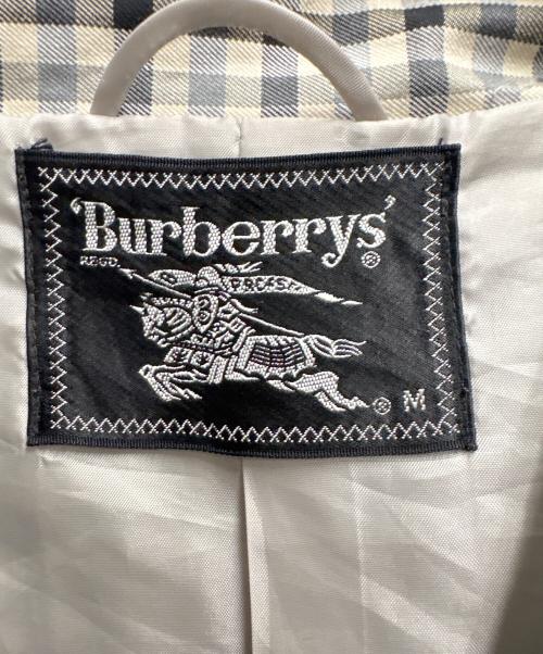 BURBERRY（バーバリー）BURBERRY (バーバリー) コート ホワイト×ブラック サイズ:Mの古着・服飾アイテム