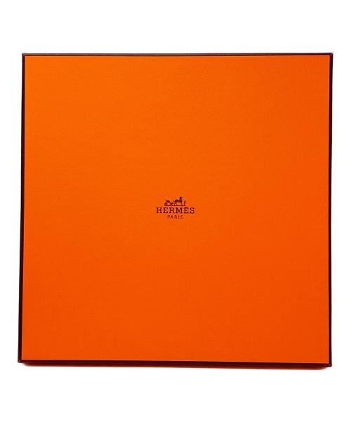 HERMES（エルメス）HERMES (エルメス) スカーフ / エプロン・ドール ブラウン×ホワイトの古着・服飾アイテム